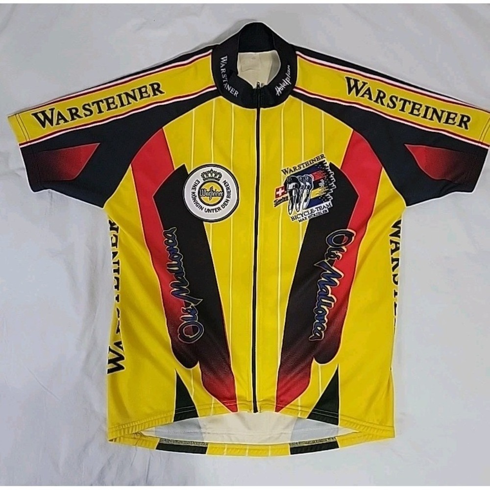 Warsteiner Max Hurzeler Cycling Jersey, Tag Faded-Unsure Of Size, See Pictures